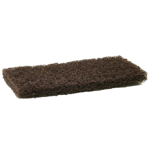 Scourer Heavy Duty Coarse 250mm x 115mm x 25mm Brown [Carton 50]