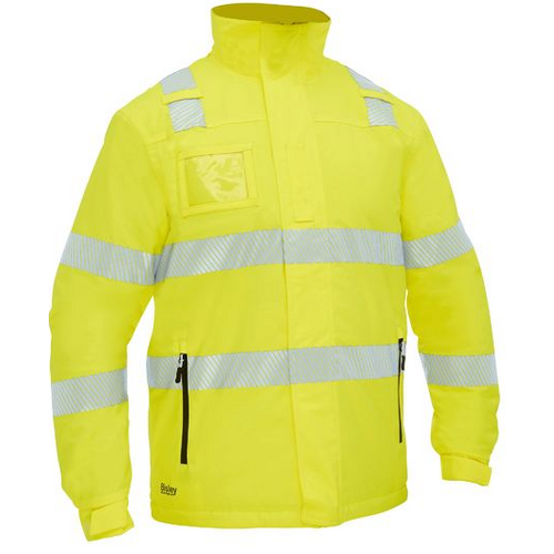 Bisley Taped Hi Vis Heated Jacket With Quilted Lining