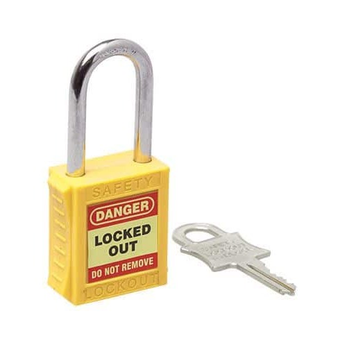 Safety Lockout Padlock 46mm - Yellow