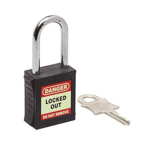 Safety Lockout Padlock 46mm - Black