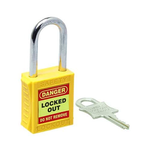 Safety Lockout Padlock 85mm - Yellow