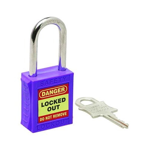 Safety Lockout Padlock 46mm - Purple