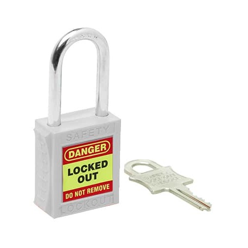 Safety Lockout Padlock 46mm - White