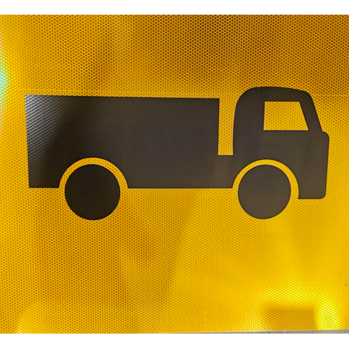 Sign Symbolic Truck 600 x 600mm Corflute Class 1